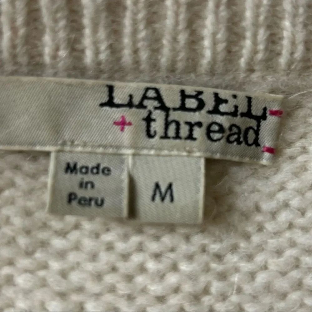 Women’s Alpaca Blend Oversized Sweater Extra Long Sleeves Neutral Ombré Medium - Picture 7 of 13